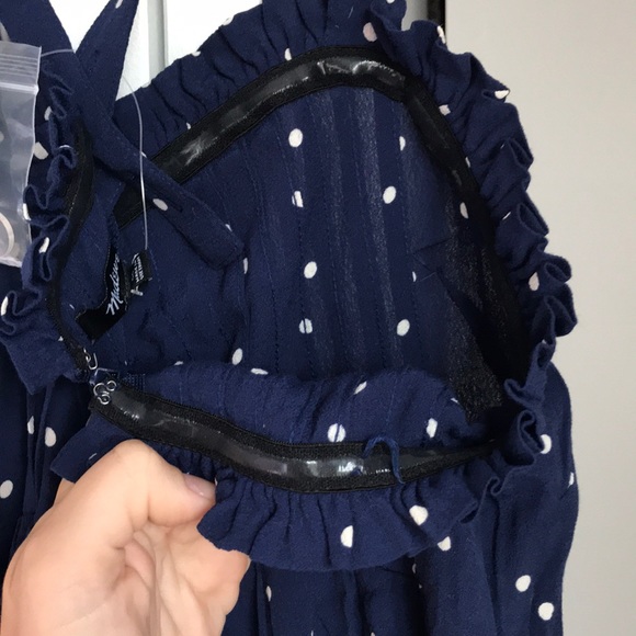 Madewell Polka Dot Jumpsuit, NWT missing button - Picture 14 of 14